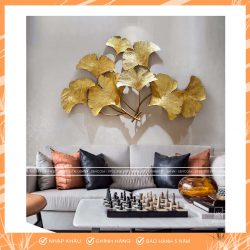 Tranh Sắt Treo Tường Lá Gingko Cao Cấp SCC120