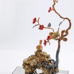 Alternative view of Decor Chim Đậu Đào Xuân Đồng Cao Cấp MS049