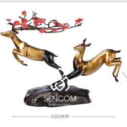 Alternative view of Decor Hươu Đồng Cao Cấp MS057