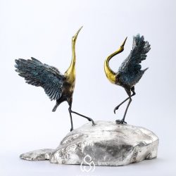 Decor Hạc Xanh Đồng Cao Cấp MS052