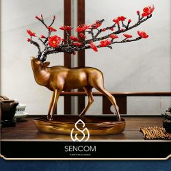 Decor Hươu Đồng Cao Cấp MS051