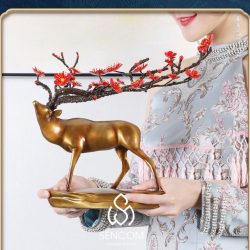 Alternative view of Decor Hươu Đồng Cao Cấp MS051