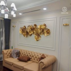 Tranh Sắt Treo Tường Hoa Mai Vàng 1m85 SC950