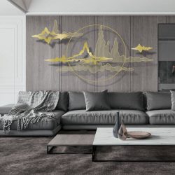 Tranh Sắt Treo Tường Mây Núi SC1040