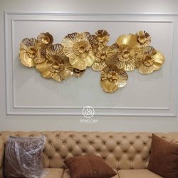 Alternative view of Tranh Sắt Treo Tường Hoa Mai Vàng 1m85 SC950