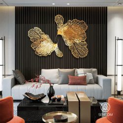 Tranh Sắt Treo Tường Khổng Tước SC2030