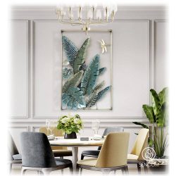 Tranh Sắt Treo Tường Lá Chuối SC2059