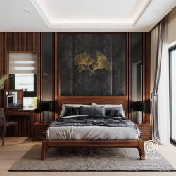 Tranh Sắt Treo Tường Lá Gingko Thưa SC2043