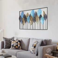 Tranh Sắt Treo Tường Khung Lá Kim SC393
