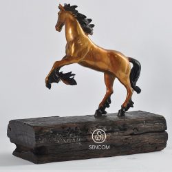 Alternative view of Decor Ngựa Hí Đồng Cao Cấp MS043