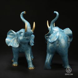 Alternative view of Decor Tượng Voi Đồng Phong Thuỷ SCD0013