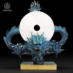 Decor Tượng Đồng Rồng Phong Thuỷ SCD009
