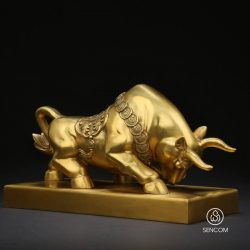 Alternative view of Decor Tượng Đồng Trâu Kéo Tiền SCD003