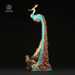 Decor Khổng Tước Cài Ly SCD0035