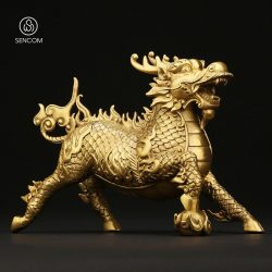 Decor Kỳ Lân Phong Thuỷ Đồng SCD0038