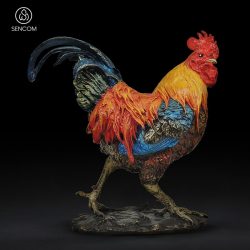 Decor Tượng Gà Đồng Phong Thuỷ SCD0045