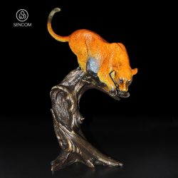 Decor Báo Săn Mồi Đồng SCD0047