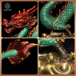 Alternative view of Decor Đồng Rồng Vờn Mây SCD0058