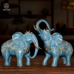Decor Tượng Voi Đồng SCD0066