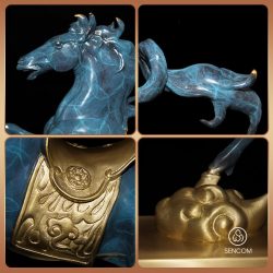 Alternative view of Decor Ngựa Hí Đồng SCD0068