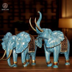 Decor Đồng Song Tượng Giáp SCD0075