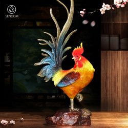 Decor Gà Đồng Phong Thuỷ SCD0078