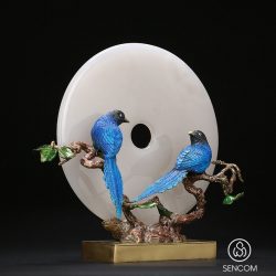 Alternative view of Decor Ngọc Bội Uyên Ương Đồng SCD0039