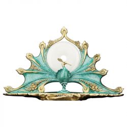 Alternative view of Decor Khổng Tước Cưỡi Ngọc Đồng SCD0034