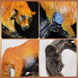 Alternative view of Decor Báo Săn Mồi Đồng SCD0047