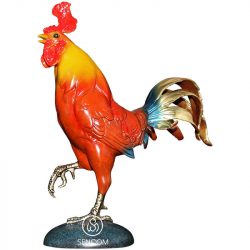 Alternative view of Decor Gà Trống Đồng SCD0057