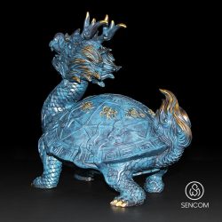 Alternative view of Decor Tượng Long Quy Đồng SCD0062