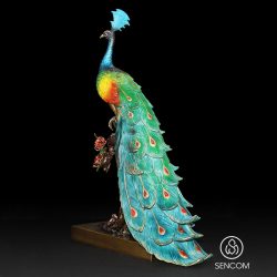 Alternative view of Decor Khổng Tước và Hoa Mẫu Đơn Đồng SCD0064