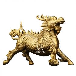 Alternative view of Decor Kỳ Lân Phong Thuỷ Đồng SCD0038