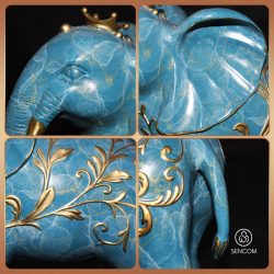 Alternative view of Decor Tượng Voi Đồng SCD0066