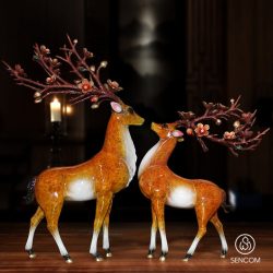 Alternative view of Decor Hươu Sừng Hoa Đồng SCD0073