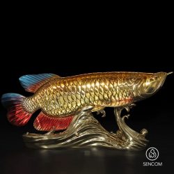 Alternative view of Decor Cá Rồng Huyết Long Đồng SCD0072