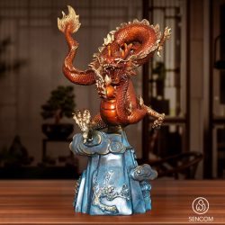 Decor Rồng Vờn Mây Đồng SCD0081