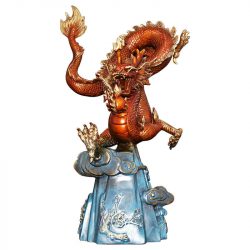 Alternative view of Decor Rồng Vờn Mây Đồng SCD0081