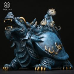 Decor Tượng Đồng Long Quy Phong Thuỷ SCD0019