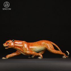 Decor Báo Săn Mồi Đồng SCD0024