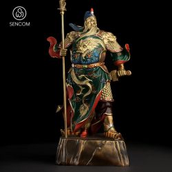 Decor Tượng Quan Công Đồng SCD0031