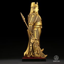 Alternative view of Decor Tượng Đồng Quan Công Vuôt Râu SCD0027