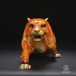 Alternative view of Decor Báo Săn Mồi Đồng SCD0024