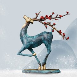Decor Hươu Đồng Đứng SCD0093