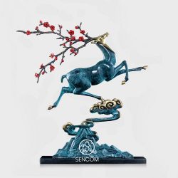 Decor Hươu Đồng Sừng Hoa SCD0091