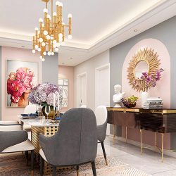 Alternative view of Gương Treo Tường Hiện Đại Mặt Trời SC1715