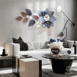 Tranh Sắt Treo Tường Hoa Xanh SC2226