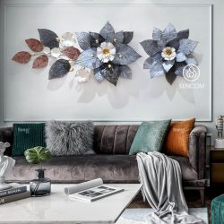 Tranh Sắt Treo Tường Hiện Đại Hoa Mai Xanh SC1511