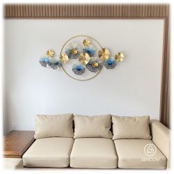 Alternative view of Tranh Sắt Treo Tường Dàn Hoa Xanh SC2127