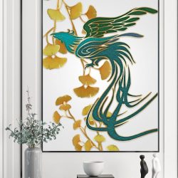 Tranh Chim Công Phòng Khách Nghệ Thuật Hiện Đại SC00202